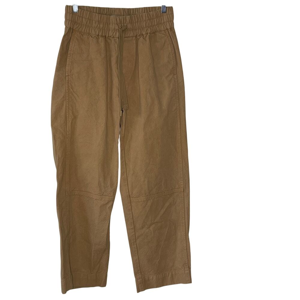 Everlane Gold Wide Leg Pants with Elastic Waistband